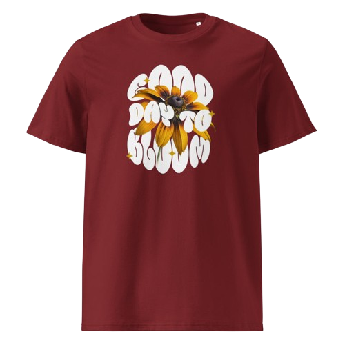 Unisex-Bio-Baumwoll-T-Shirt Good day to Bloom