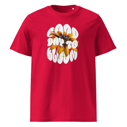 Unisex-Bio-Baumwoll-T-Shirt Good day to Bloom